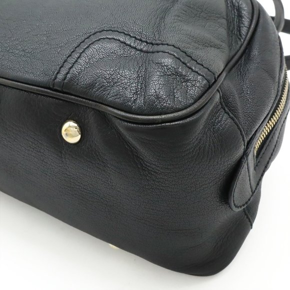 GUCCI Princess Ribbon Shoulder Bag in Black Leather (161720) - Picture 4 of 9